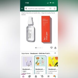 NWT Chill deodorant by Rosie Jane. Sealed.